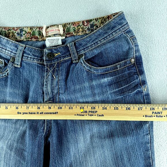 Leo Roma Women Jeans Blue Tag Size 9 (29x31) MId Rise Flared Denim - Picture 7 of 13